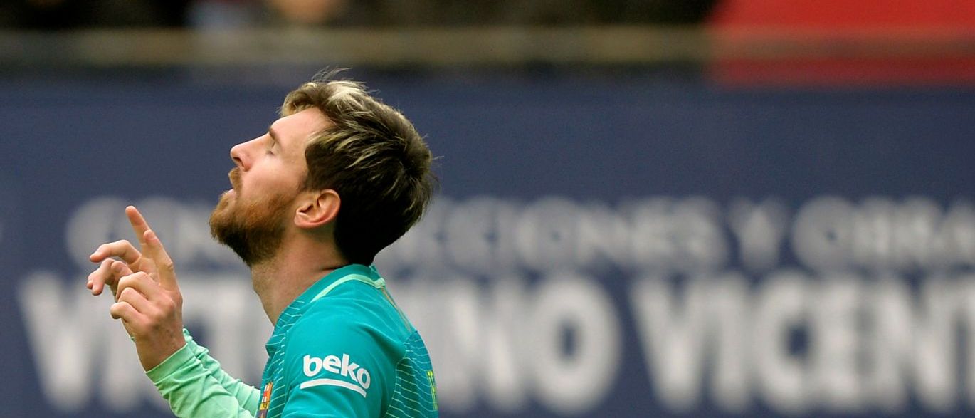 Messi faz dois, Barça bate o lanterna e encerra sequência ruim