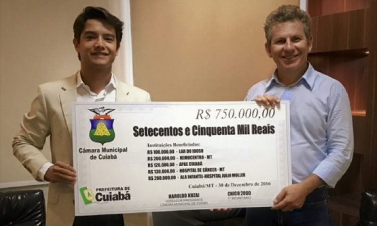 Câmara Municipal devolve R$ 750 mil para Prefeitura de Cuiabá 
