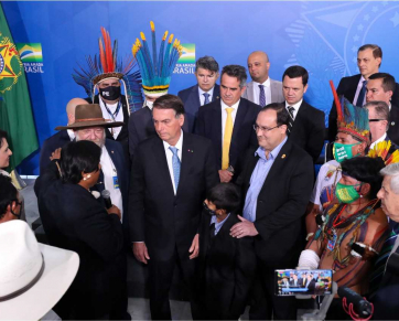 AUTONOMIA ECONÔMICA: Barbudo participa de evento com Bolsonaro e indígenas 