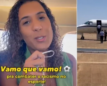 Ministra Anielle Franco ironiza críticas por usar avião da FAB para assistir ao jogo do Flamengo