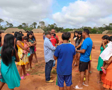 Tota, pré-candidato a prefeito de Feliz Natal, visita o Parque Nacional do Xingu