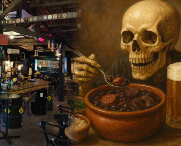 Sabor, atitude e rock na veia: Caveira Cerveja arma sábado com feijoada e música ao vivo