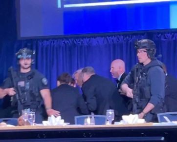 Trump é retirado de evento após incidente com tiros em Washington